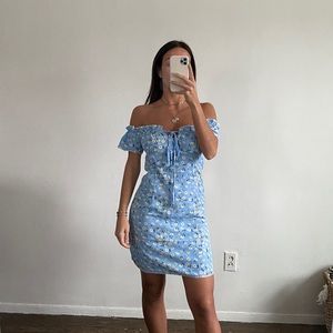 BLUE FLORAL DRESS FROM SHEIN